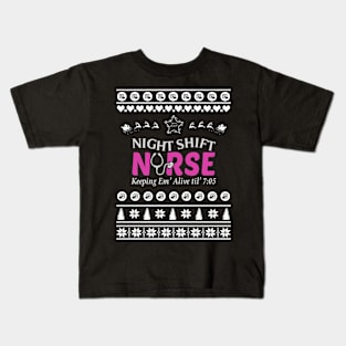 Merry Christmas Nurse Kids T-Shirt